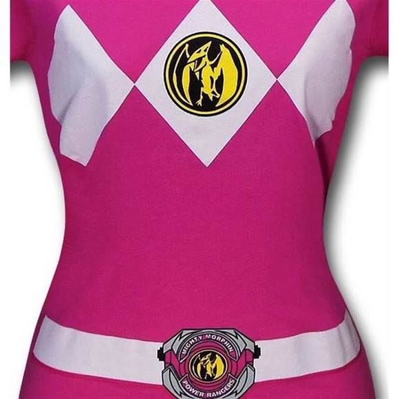 Mighty Fine Pink Ranger tee shirt - Picture 12 of 13